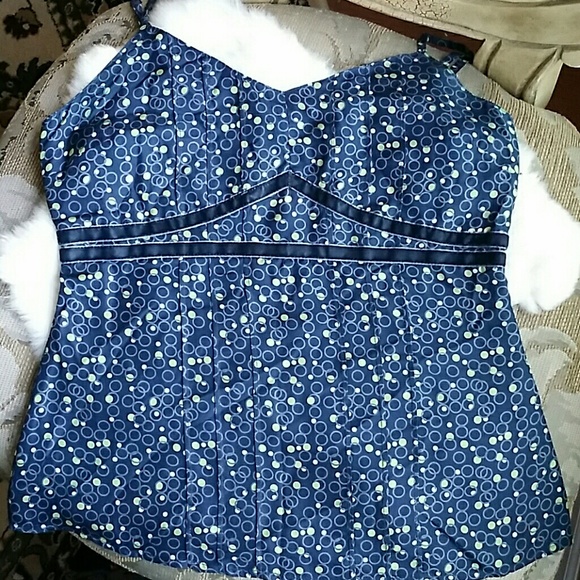 ✔Fossil Silk Spaghetti Strap top - Picture 1 of 5